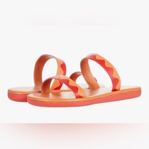 Ancient Greek sandals Leather Sandals, brand new with dust bag size euro 37 US 6